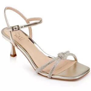 Jewel Badgley Mischka Cream NEW and Silver Heels